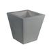 Vondom Cono Resin Pot Planter Resin/Plastic in Gray | 19.75 H x 19.75 W x 19.75 D in | Wayfair 41150-STEEL