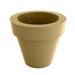 Vondom Maceta - Resin Pot Planter - Lacquered - Self- Watering Plastic in Brown | 11.75 H x 13.75 W x 13.75 D in | Wayfair 40135F-BEIGE