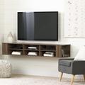 South Shore City Life Floating TV Stand for TVs up to 78" Wood in Gray | 11.5 H in | Wayfair 9042677