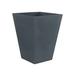 Vondom Cono Cuadrado - High Square Resin Cone Pot Planter - Basic Resin/Plastic in Gray | 31.5 H x 31.5 W x 11.75 D in | Wayfair 41180A-ANTHRACITE