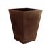 Vondom Cono Cuadrado - High Square Resin Cone Pot Planter - Basic Resin/Plastic | 31.5 H x 31.5 W x 11.75 D in | Wayfair 41180A-BRONZE