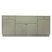 Marbella Outdoor Inc. 77" 4-Piece Modular Outdoor Kitchen Cabinets in Gray | 34.5 H x 77 W x 24 D in | Wayfair 301 C07 E 201NG