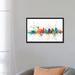 East Urban Home Rainbow Splash Skyline Series: Memphis, Tennessee, USA Painting Print on Wrapped Canvas in Blue/Green/Pink | Wayfair