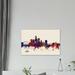 East Urban Home Skyline Series: Des Moines, Iowa, USA on Beige Painting Print on Wrapped Canvas Canvas | 8 H x 12 W in | Wayfair USSC7939 33592435