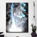 Wrought Studio™ Glitzy Mist XLIII by Tristan Scott - Wrapped Canvas Graphic Art Print Canvas in Black/Blue | 16 H x 12 W x 0.75 D in | Wayfair