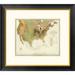 Global Gallery Geological map of the United States, 1856 by Henry Darwin Rogers Framed Graphic Art Paper in Green | 23 H x 26 W x 1.5 D in | Wayfair