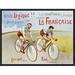 Global Gallery Cycles Diamant, 1906 Framed Vintage Advertisement on Canvas in Blue/Red/Yellow | 12 H x 16 W x 1.5 D in | Wayfair