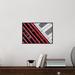 Global Gallery 'Red Diagonals.' by Greetje Van Son Framed Photographic Print Glass/Paper in Black/Gray/Red | 15 H x 22 W x 1.5 D in | Wayfair