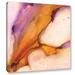 Wrought Studio™ 'Modern Bucranium' by Sia Aryai Painting Print on Wrapped Canvas in Indigo/Orange | 10 H x 10 W x 2 D in | Wayfair