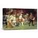 Global Gallery 'American Parade' by George Sheridan Knowles Painting Print on Wrapped Canvas Canvas | 14.3 H x 22 W x 1.5 D in | Wayfair