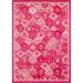 Pink 39 x 0.5 in Area Rug - Charlton Home® Kalf Abstract Magenta Area Rug Polypropylene | 39 W x 0.5 D in | Wayfair