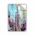 Wrought Studio™ Printers Row Vibrant City Removable Wall Decal in Blue/Gray/Indigo | 18 H x 12 W in | Wayfair VRKG2075 38248271