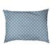 Tucker Murphy Pet™ Campion Geometric Outdoor Dog Pillow Polyester in Blue/Brown | 9.5 H x 29.5 W x 17 D in | Wayfair