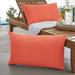 Winston Porter Alasca Knife Edge Indoor/Outdoor Throw Pillow Polyester/Polyfill/Acrylic in Orange | 12 H x 24 W x 13 D in | Wayfair WF295501SP