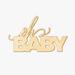 Wrought Studio™ Oh Baby Wood Sign Wall Décor in Brown | 10.75 H x 18 W in | Wayfair VRKG2573 38726043