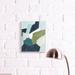 Stupell Industries Abstract Dynamic Infused Shapes Blue Green Beige by Grace Popp - Painting Print Wood in Brown | 15 H x 10 W x 0.5 D in | Wayfair