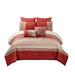 Red Barrel Studio® Comforter Set Microfiber/Jersey Knit/T-Shirt Cotton in Orange | Queen Comforter + 7 Additional Pieces | Wayfair