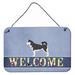 Ebern Designs Labrador Retriever Welcome Wall Décor Metal in Yellow/Brown | 8 H x 12 W x 0.03 D in | Wayfair 22AA4AFF66034CECB4F78EA7FF0C02CE