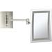 Orren Ellis McLarty LED Lighted Magnifying Wall Mirror Metal in Gray | 8.66 H x 15.04 W x 4.5 D in | Wayfair 590FBC1632324599BB661B1EDC4DF1FD