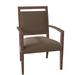 Fairfield Chair Preston King Louis Back Arm Chair Wood/Upholstered/Fabric in Brown | 35 H x 24.5 W x 22.5 D in | Wayfair 8700-11_ 3156 72_ Tobacco