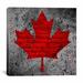 Winston Porter Canada Flag Maple Leaf #12 Graphic Art on Canvas in Gray/Red | 12 H x 12 W x 0.75 D in | Wayfair 7BA64B3B81F64036939E25A2EDEC3217