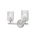 Rosdorf Park Helston 2-Light Dimmable Vanity Light, Crystal in Gray | 9.75 H x 14.25 W x 5.5 D in | Wayfair 6A118A938AEC43C28453C1EE3C894169