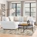 White Sectional - Three Posts™ Willia 83" Wide Revolution Performance Fabrics® Symmetrical Modular Corner Sectional Revolution Performance Fabrics®/Other Performance Fabrics | Wayfair