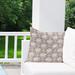 Red Barrel Studio® Sweetheart Neutral Outdoor Square Pillow Cover & Insert Polyester/Polyfill blend in White/Brown | 16 H x 16 W x 4 D in | Wayfair