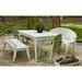 Latitude Run® Boganville Wood Dining Table Wood in White | 29.5 H x 85 W x 43 D in | Outdoor Dining | Wayfair 2C5E38A5036A461D82A80B38B5FFCC9A