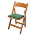 Kestell Furniture Maple Wood Padded Folding Chair Vinyl/Fabric in Brown | 35.5 H x 17.25 W x 14.25 D in | Wayfair M-210F-V-GreenVinyl/Natural
