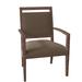 Fairfield Chair Preston King Louis Back Arm Chair Wood/Upholstered/Fabric in Brown | 35 H x 24.5 W x 22.5 D in | Wayfair 8700-11_ 3152 72_ Tobacco