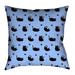 Latitude Run® Avicia Indoor/Outdoor Throw Pillow Leather/Suede in Blue | 20 H x 20 W x 3 D in | Wayfair FA2C4BB907FD4B46B9D2EBE40C491CD8