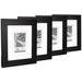 Winston Porter 4 Piece Sangerville Picture Frame Set Wood in Black/Brown | 11.46 H x 13.43 W x 0.94 D in | Wayfair 2DFB5C4532DA44D283608AB63810DDCF