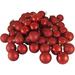 Northlight Seasonal 32ct Shatterproof 4-Finish Christmas Ball Ornaments 3.25" (80mm) Plastic in Red | Wayfair 31754295
