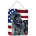 The Holiday Aisle® Shar Pei Patriotic Hanging Prints Wall Décor Metal in Blue/Gray/Red | 12 H x 16 W x 0.03 D in | Wayfair