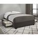 Ivy Bronx Snellville Platform 4 Drawer Storage Bed Wood & /Upholstered/Metal & /Metal/Polyester | 15 H x 62.25 W x 83 D in | Wayfair