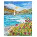 East Urban Home Wildflowers Sea Soft Sherpa Blanket Microfiber/Fleece/Microfiber/Fleece | 51 W in | Wayfair C8602D1D05FA4CF59E9140622023943E
