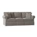 Darby Home Co Thames 88" Rolled Arm Slipcovered Sofa w/ Reversible Cushions Polyester/Other Performance Fabrics in Gray | Wayfair