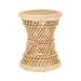 Dakota Fields Mcelwain Rattan Accent Stool in Brown | 19 H x 15 W x 14 D in | Wayfair A3A096CF198240DB9CCDCA1B5BB78E4B