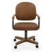 Ebern Designs Aoi Arm Chair in Camel Wood/Upholstered/Metal/Fabric in Brown | 33.5 H x 25.25 W in | Wayfair 04D3005C725E45758015D047AEBA0CDD