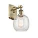 Darby Home Co Whelan 1 - Light Dimmable Antique Brass Armed Sconce Glass/Metal in Yellow | 11 H x 6 W x 7.5 D in | Wayfair