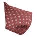 East Urban Home Bean Bag Cover Polyester/Fade Resistant/Scratch/Tear Resistant in Red/Brown | 38 H x 42 W x 29 D in | Wayfair