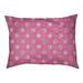 Tucker Murphy Pet™ Chenault Moon Phases Indoor Dog Pillow Polyester/Fleece in Pink/White | 7 H x 50 W x 36 D in | Wayfair