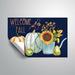 The Holiday Aisle® October Garden XIII Removable Wall Decal Vinyl in Blue | 12 H x 18 W in | Wayfair E9BA63BBBB8B48F38591713BB109C815