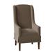 Fairfield Chair Reed Wingback Arm Chair Wood/Upholstered in Green/Brown | 44 H x 24.5 W x 29 D in | Wayfair 6086-04_ 8789 30_ Walnut