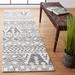 Gray/White 27 x 0.39 in Indoor Area Rug - Dakota Fields Dean Southwestern Handmade Tufted Wool Ivory/Gray Area Rug Wool | 27 W x 0.39 D in | Wayfair