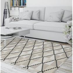 White 24 x 0.08 in Area Rug - Wrought Studio™ Margene Ivory/Beige/Charcoal Rug Polyester | 24 W x 0.08 D in | Wayfair