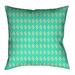 Latitude Run® Avicia Throw Pillow Leather/Suede in Green/Blue | 20 H x 20 W x 3 D in | Wayfair 088073F7608C49FAA035AB3CCE4CCBB7