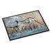 Highland Dunes Heron in the Reeds Non-Slip Indoor Door Mat Synthetics | Rectangle 1'6" x 2' 3" | Wayfair JMK1013MAT