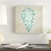 East Urban Home Seafoam Shell IV by Chariklia Zarris - Wrapped Canvas Graphic Art Print Canvas in Green | 14 H x 14 W x 2 D in | Wayfair